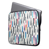 Pinselstriche in Aquarellfarben, farbenfrohe, naht Laptopschutzhülle (Vorderseite Links)