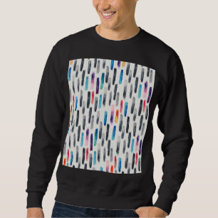 Pinselstriche in Aquarellfarben, farbenfrohe, naht Sweatshirt