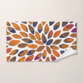 Pinselstriche in Aquarellfarben - Rosteffekt Badhandtuch Set (Handtuch)