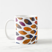 Pinselstriche in Aquarellfarben - Rosteffekt Kaffeetasse (Links)