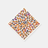 Pinselstriche in Aquarellfarben - Rosteffekt Serviette (Ecke)