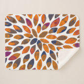 Pinselstriche in Aquarellfarben - Rosteffekt Sherpadecke (Vorderseite (Horizontal))