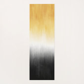 Pinselstriche in Gelb und Schwarz Schlaganfall Mod Yogamatte (Rückseite)