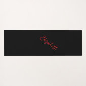 Pinselstriche in rot, schwarz und weiß und Ihren N Yogamatte (Rückseite (Horizontal))