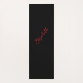 Pinselstriche in rot, schwarz und weiß und Ihren N Yogamatte (Rückseite)