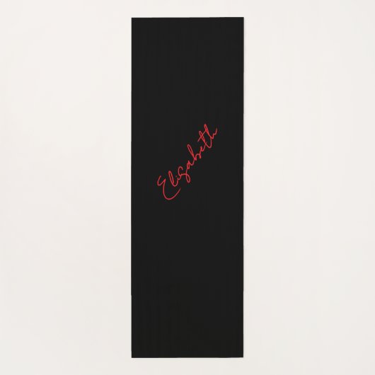 Pinselstriche in rot, schwarz und weiß und Ihren N Yogamatte (Rückseite)