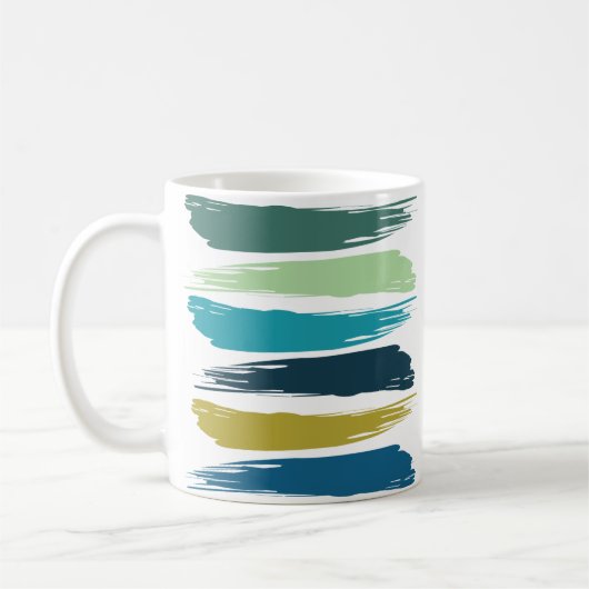 Pinselstriche Kaffeetasse (Links)