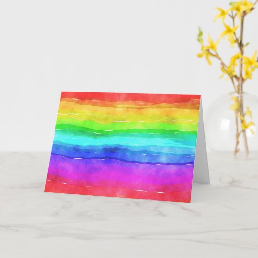 Pinselstriche Karte (Gelbe Blume)