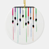 Pinselstriche Keramik Ornament (Vorne)