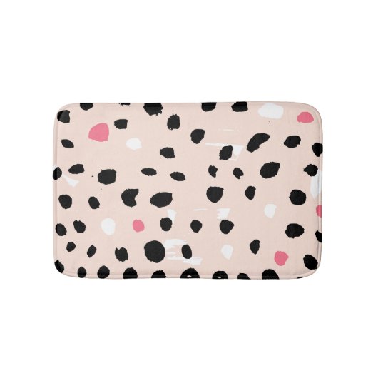 Pinselstriche: künstlerische Textur Badematte (Vorderseite)