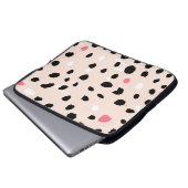 Pinselstriche: künstlerische Textur Laptopschutzhülle (Vorne Knopf)