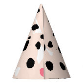 Pinselstriche: künstlerische Textur Partyhütchen (Rückseite)