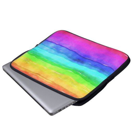 Pinselstriche Laptopschutzhülle (Vorne Knopf)