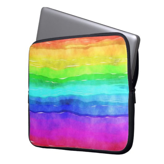 Pinselstriche Laptopschutzhülle (Vorderseite Links)