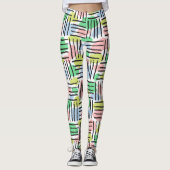 Pinselstriche Leggings (Vorderseite)
