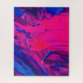 Pinselstriche, lila und rosa, kreativ gestrichen puzzle (Vertikal)