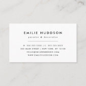 Pinselstriche, Maler, Malerei, Dekorator Visitenkarte (Rückseite)