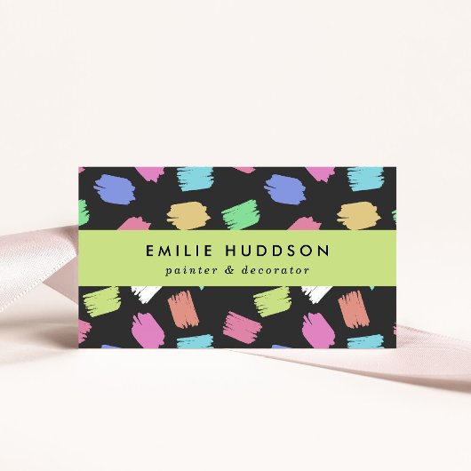 Pinselstriche, Maler, Malerei, Dekorator Visitenkarte
