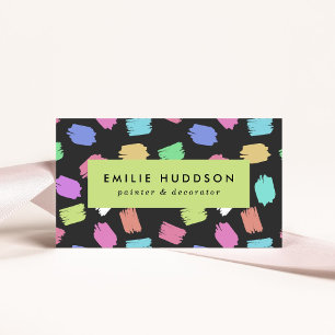 Pinselstriche, Maler, Malerei, Dekorator Visitenkarte