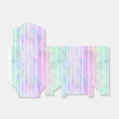 Pinselstriche mit blassem Regenbogen: Geschenkschachtel (Ungefaltet)