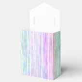 Pinselstriche mit blassem Regenbogen: Geschenkschachtel (Geöffnet)