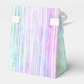 Pinselstriche mit blassem Regenbogen: Geschenkschachtel (Rückseite)