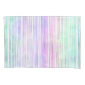 Pinselstriche mit blassem Regenbogen: Kissenbezug (Vorderseite-Links)