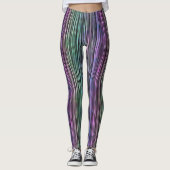 Pinselstriche mit dunklem Regenbogen: Leggings (Vorderseite)