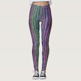 Pinselstriche mit dunklem Regenbogen: Leggings