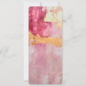 Pinselstriche mit künstlerischen Pinselstrichen Go Einladung (Rückseite)