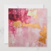 Pinselstriche mit künstlerischen Pinselstrichen Go Einladung (Rückseite)