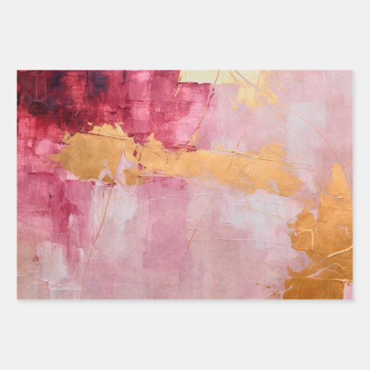 Pinselstriche mit künstlerischen Pinselstrichen Go Geschenkpapier Set (Vorderseite)