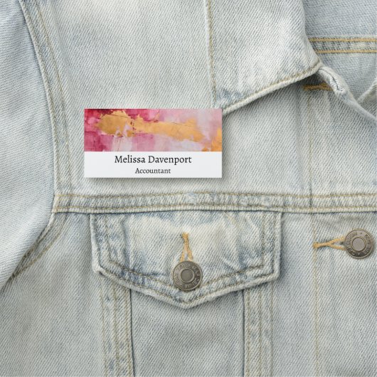 Pinselstriche mit künstlerischen Pinselstrichen Go Namensschild (Beispiel)