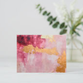 Pinselstriche mit künstlerischen Pinselstrichen Go Postkarte (Stehend Vorderseite)