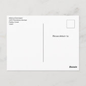 Pinselstriche mit künstlerischen Pinselstrichen Go Postkarte (Rückseite)