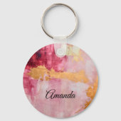 Pinselstriche mit künstlerischen Pinselstrichen Go Schlüsselanhänger (Vorderseite)