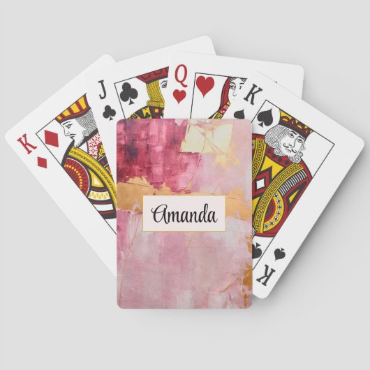 Pinselstriche mit künstlerischen Pinselstrichen Go Spielkarten (Rückseite)