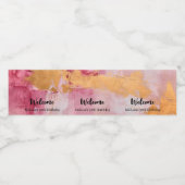 Pinselstriche mit künstlerischen Pinselstrichen Go Wasserflaschenetikett (Einzelnes Label)