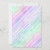 Pinselstriche mit Regenbogenneigung : Einladung (Vorderseite)