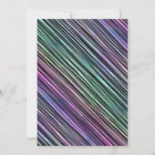 Pinselstriche mit Regenbogenneigung : Einladung (Rückseite)