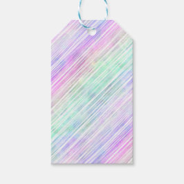 Pinselstriche mit Regenbogenneigung : Geschenkanhänger