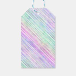 Pinselstriche mit Regenbogenneigung : Geschenkanhänger