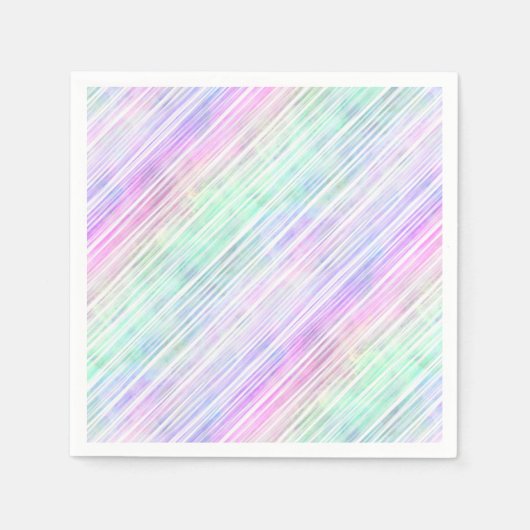 Pinselstriche mit Regenbogenneigung : Serviette (Vorderseite)