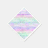 Pinselstriche mit Regenbogenneigung : Serviette (Ecke)