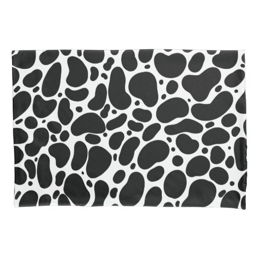 Pinselstriche mit schwarzer und weißer Linie Kissenbezug (Vorderseite)