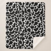 Pinselstriche mit schwarzer und weißer Linie Sherpadecke (Vorderseite)