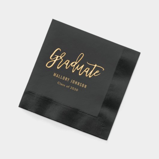 Pinselstriche Moderner Abschluss Stift Napkins Servietten Mit Folie (Links)