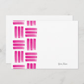 Pinselstriche Muster Mitteilungskarte (Vorne/Hinten)