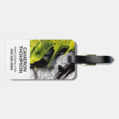 Pinselstriche| Name hinzufügen Gepäckanhänger (Rückseite horizontal)