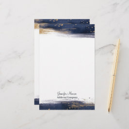 Pinselstriche personalisiert briefpapier